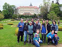 Teilnehmer Flechtenkartierungstreffen Mai 2017 in Wiesenburg (W. Linder)