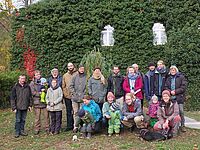 Teilnehmer Flechtenkartierungstreffen in Oderberg Oktober 2018 (W. Linder)