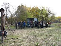 Pflegeeinsatz am 29.10.2016 auf dem Biesenhorster Sand (G. Krüger, 2016)