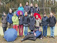 Teilnehmer Flechtenkartierung Lugau/NL (W. Linder 2014)